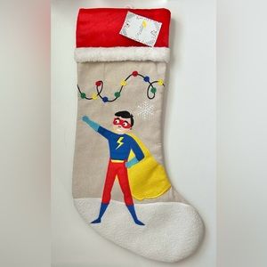 NWT Boys Superhero Christmas Stocking